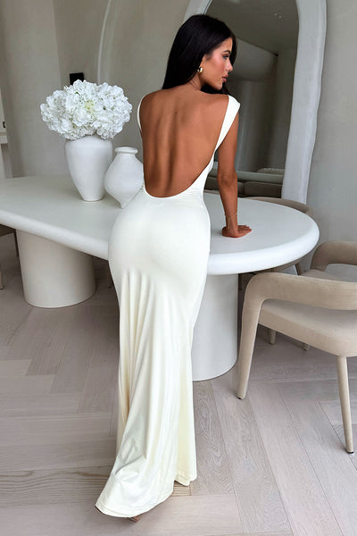 Elai Open Back Maxi Dress - Yellow Thats So Fetch AU Elai Open Back Maxi Dress - Yellow Thats So Fetch AU