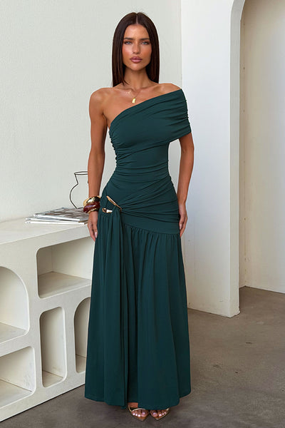 Aveline Strapless Wrap Maxi Dress - Emerald Thats So Fetch AU Aveline Strapless Wrap Maxi Dress - Emerald Thats So Fetch AU
