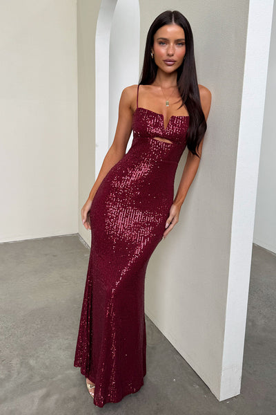 Bonnie Sequin Maxi Dress