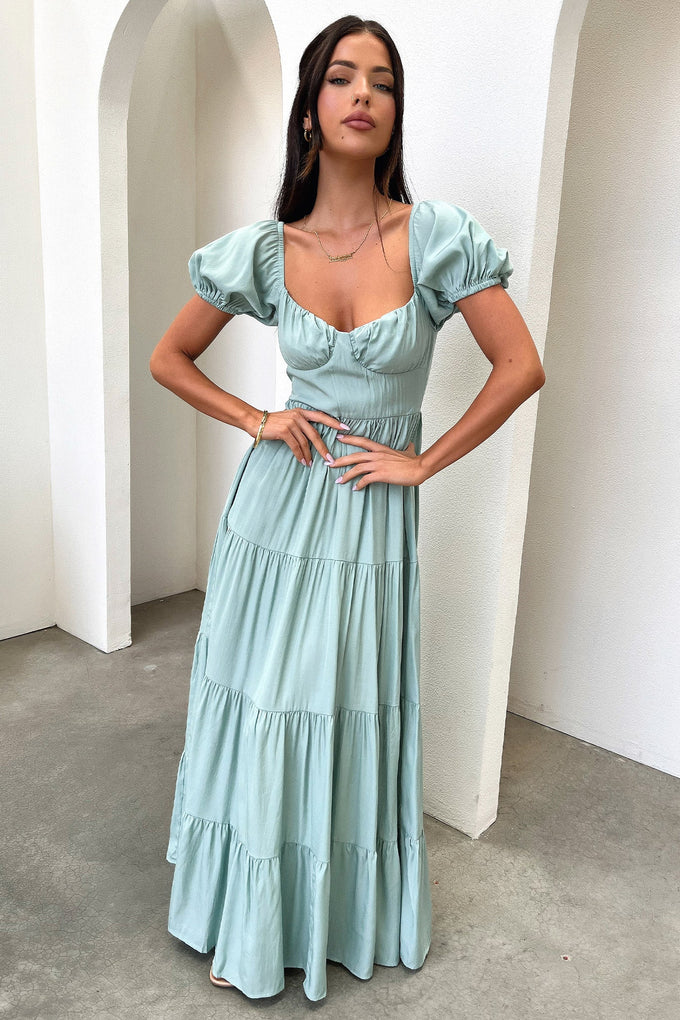 Levona Maxi Dress - Sage - Image 4