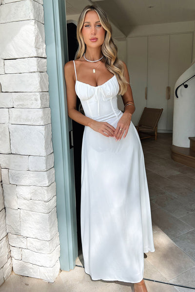 plain white beach dress Casual White Beach Dress Beach White Casual Frocks Casual All White Beach Outfits Elegant