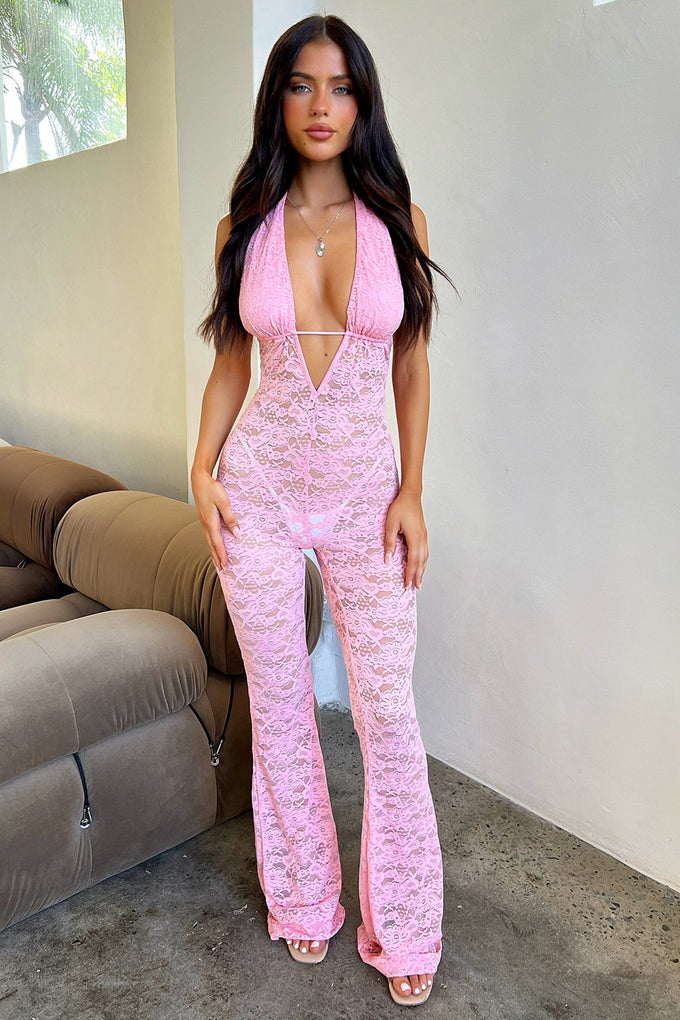 Nayla Jumpsuit - Baby Pink