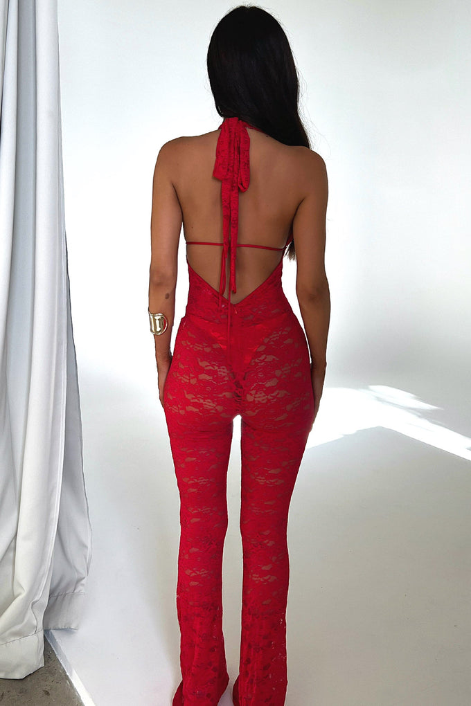 Nayla Jumpsuit - Red