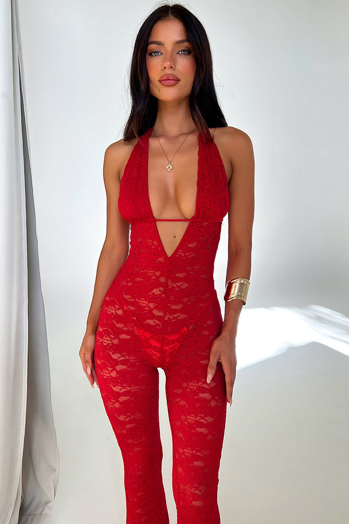 Nayla Jumpsuit - Red