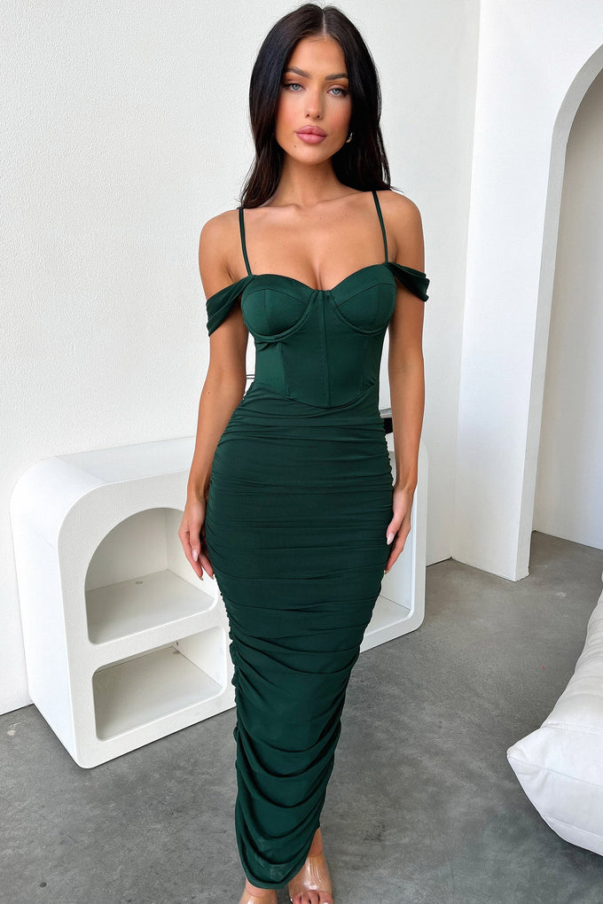 Audrey Maxi Dress - Emerald – Thats So Fetch AU