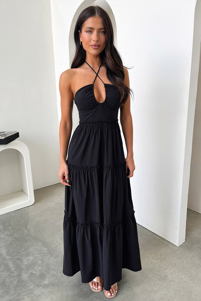 Audrina Maxi Dress - Black – Thats So Fetch AU