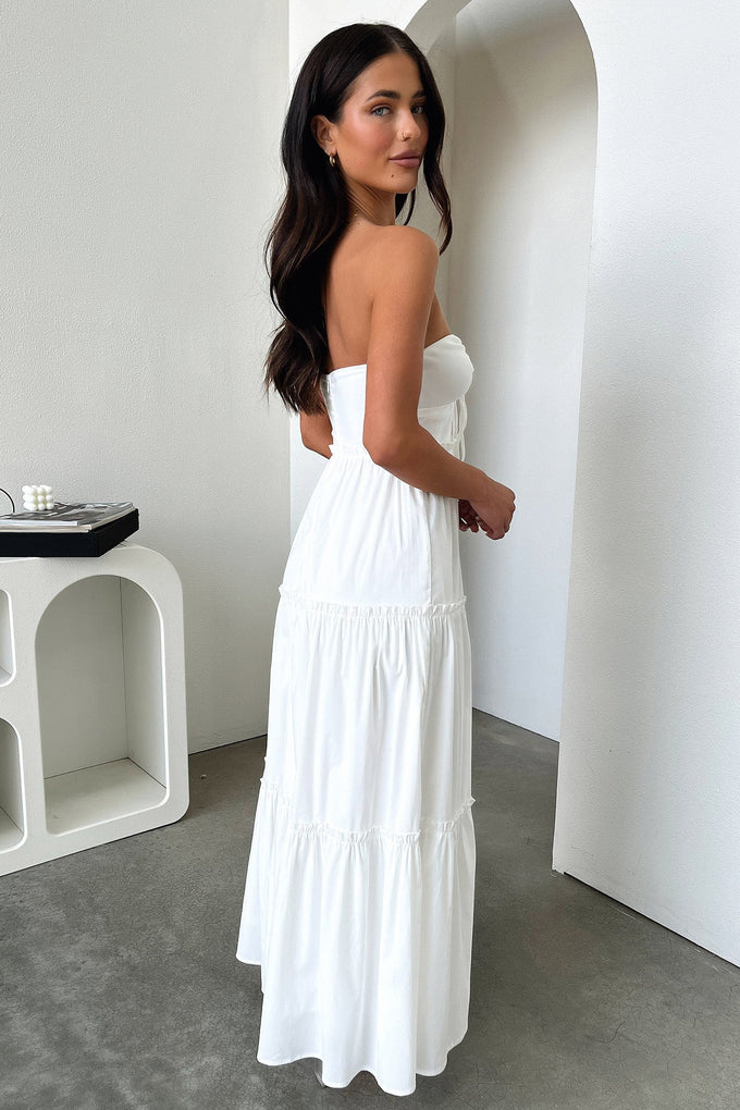 Audrina Maxi Dress - White – Thats So Fetch AU
