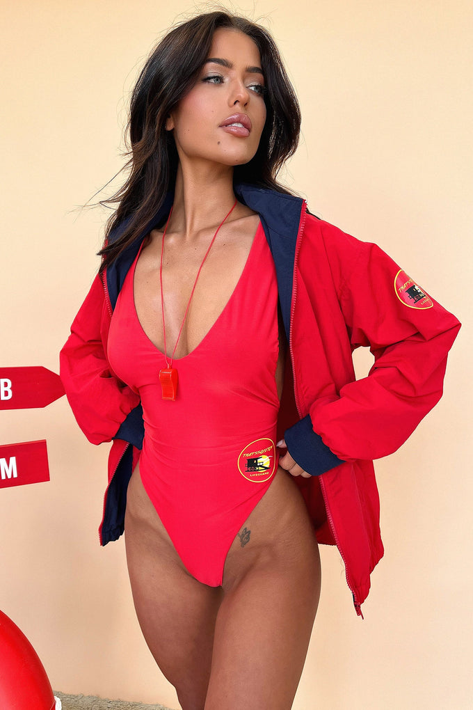 3 Piece Lifeguard Costume Kit