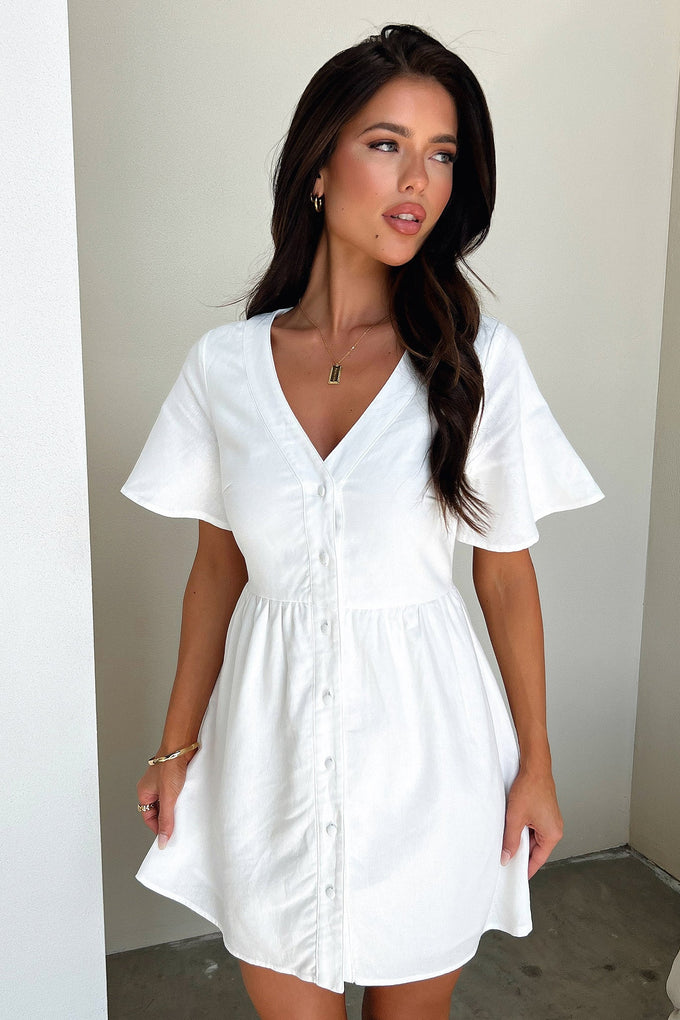 Breena Dress - White