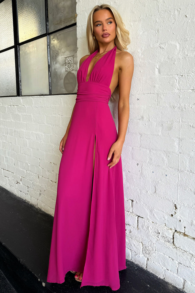 Collective Dress - Elenor Maxi Dress - Wine featured image