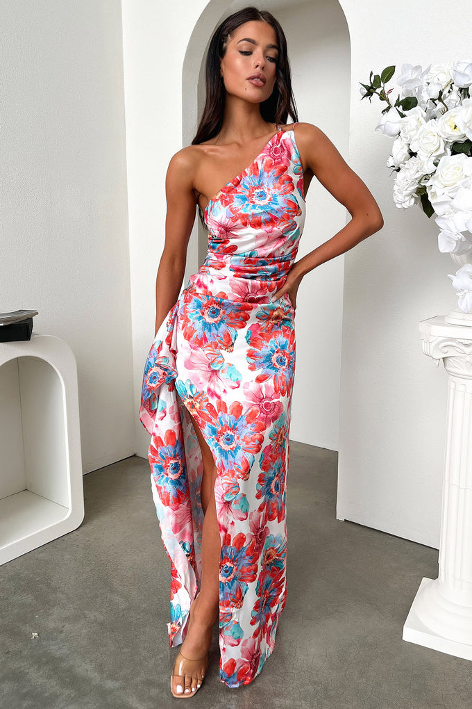 Shop Formal Dress - Elianna Maxi Dress - Pink Floral sixth image