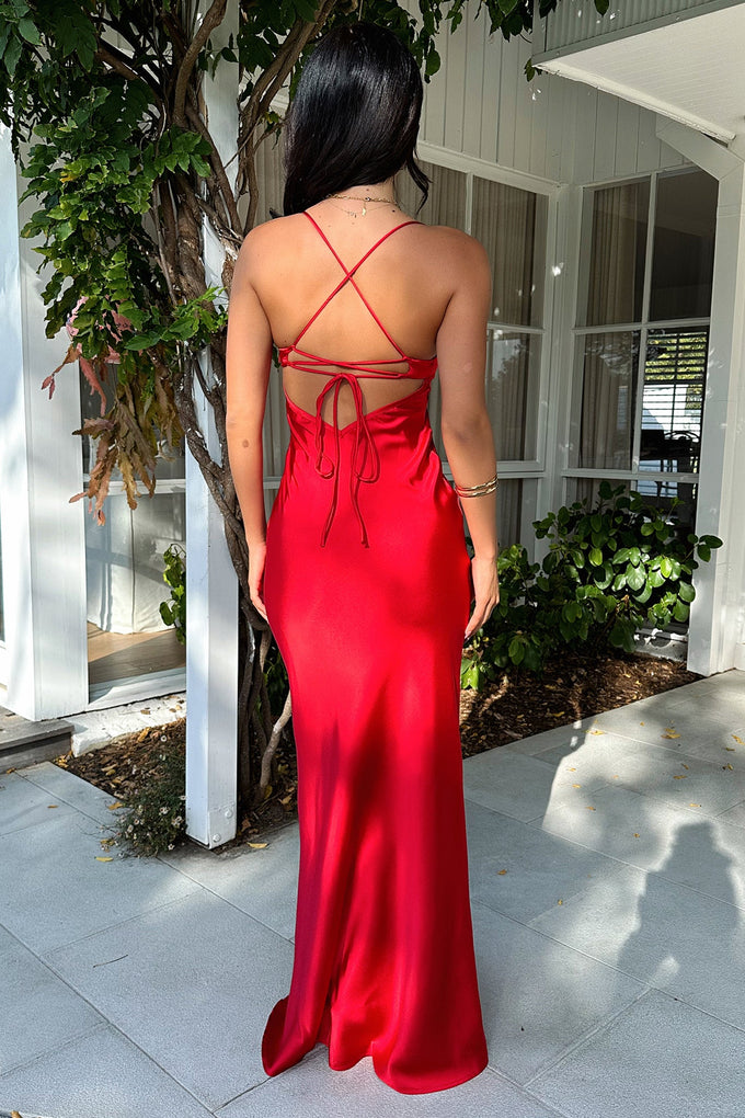 Kiani Maxi Dress - Red