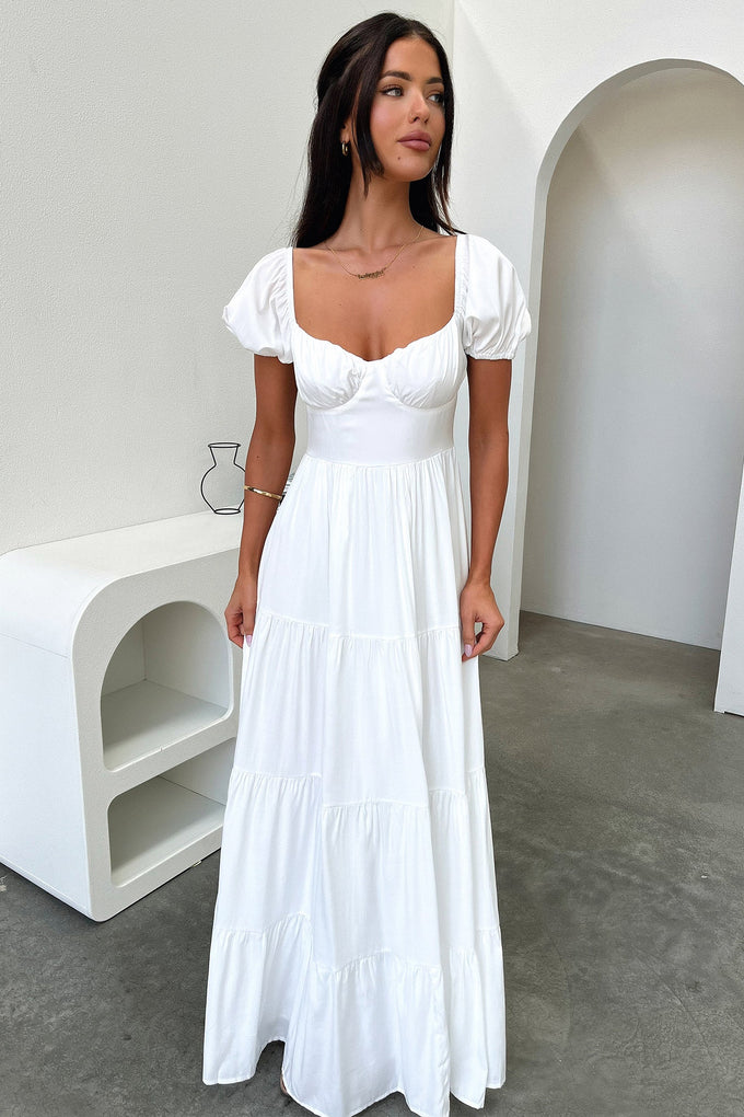 Levona Maxi Dress - White – Thats So Fetch AU