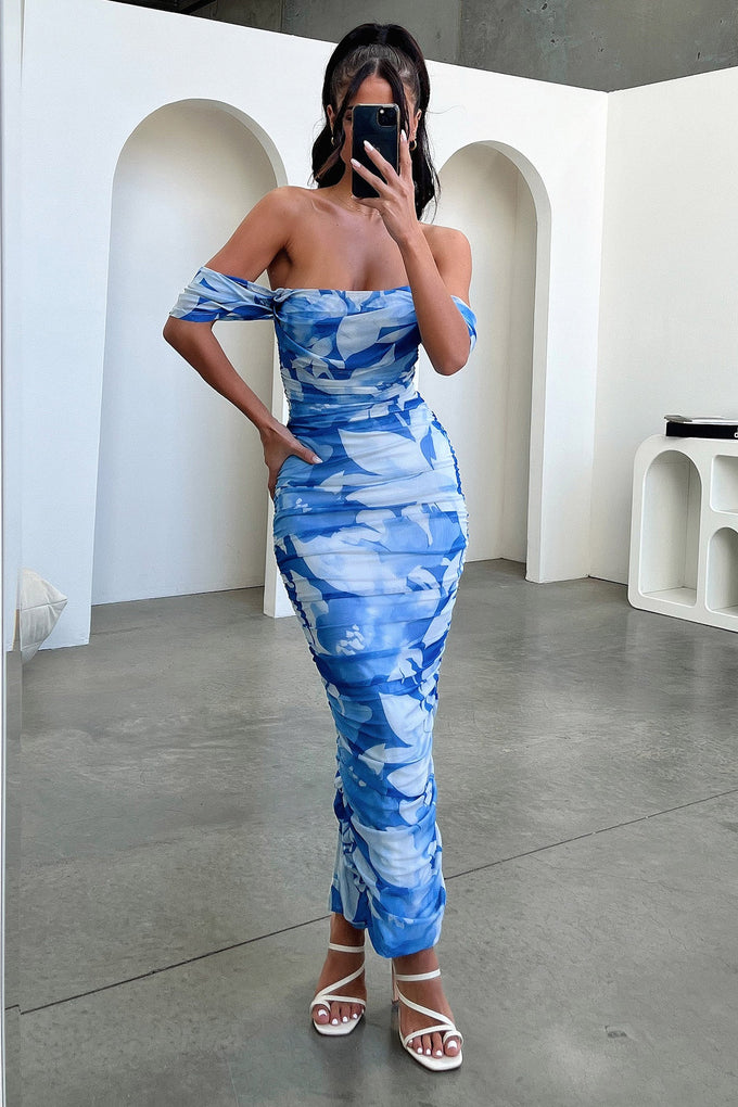 Lucinda Maxi Dress - Blue Floral