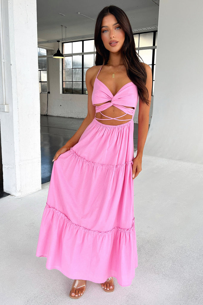 Alina Maxi Dress - Hot Pink Sequin – Thats So Fetch US