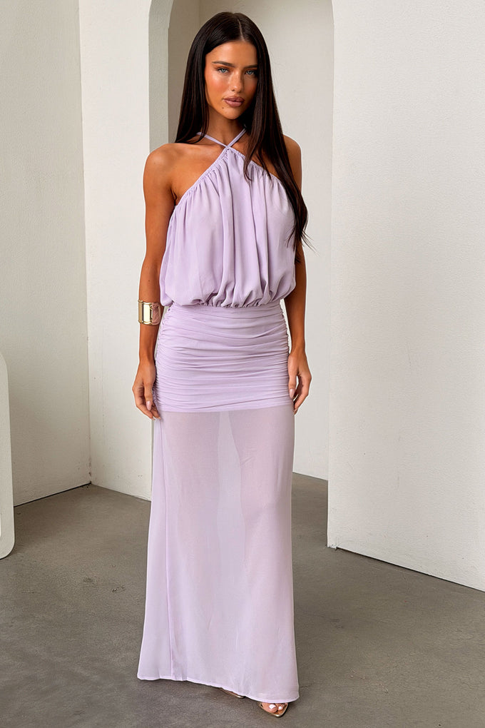 Milly Halter Neck Maxi Dress - Purple Thats So Fetch AU Milly Halter Neck Maxi Dress - Purple Thats So Fetch AU