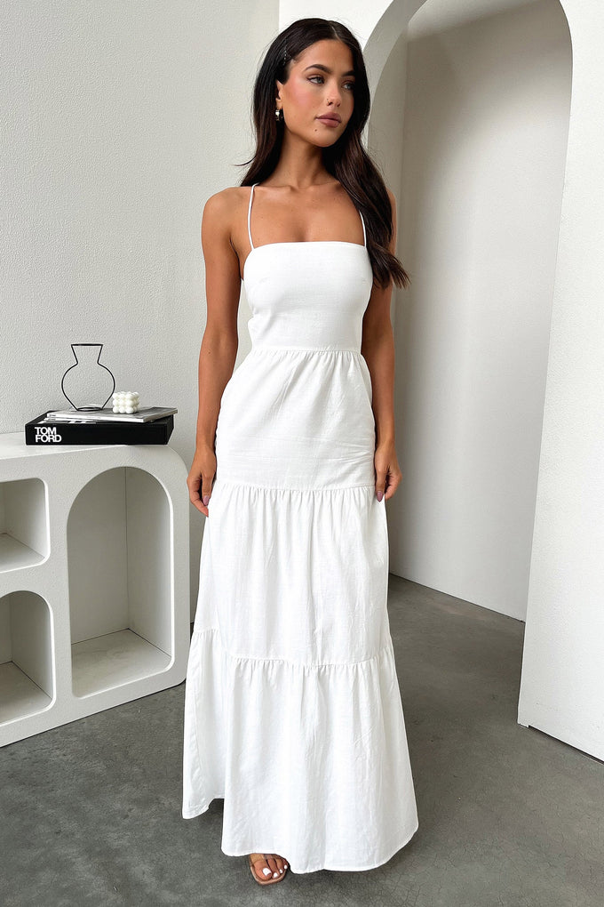 Nethia Maxi Dress - White – Thats So Fetch AU