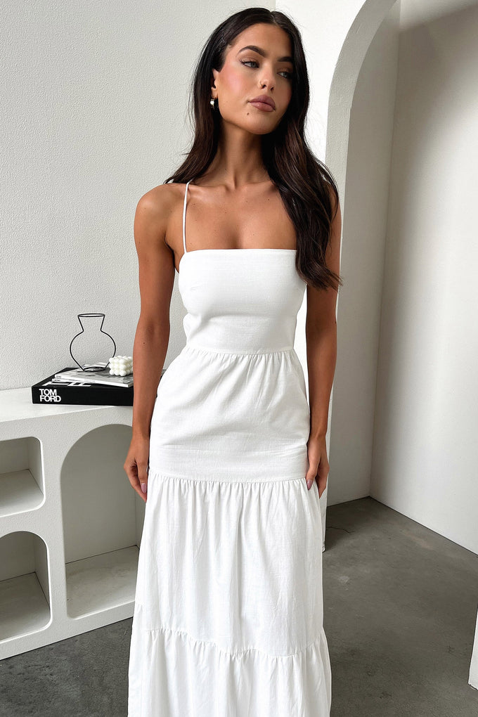 Nethia Maxi Dress - White – Thats So Fetch AU