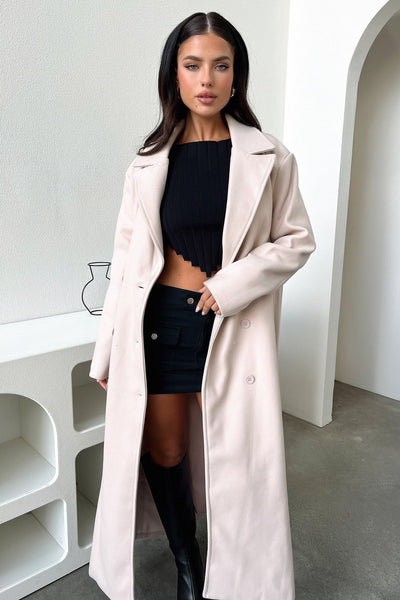 Odelia Coat - Nude – Thats So Fetch AU