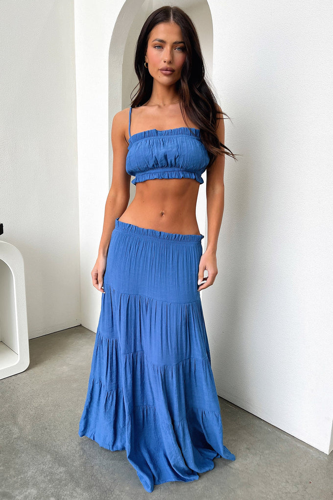 Selina Maxi Skirt - Royal Blue