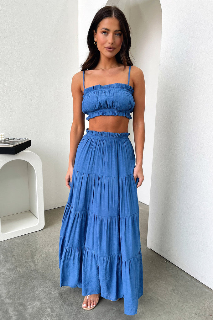 Selina Maxi Skirt - Royal Blue
