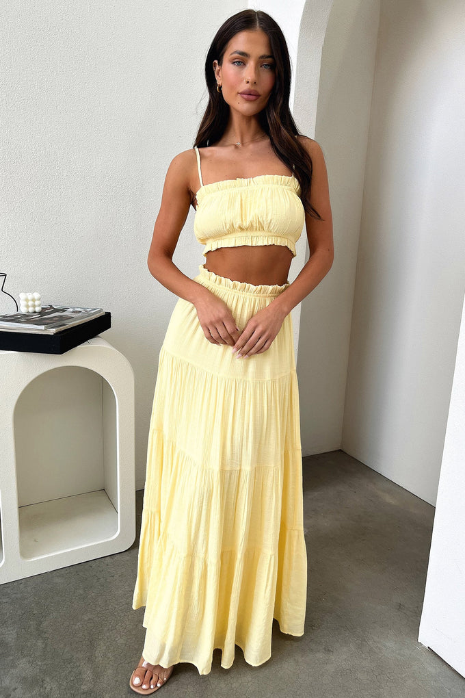 Selina Maxi Skirt - Yellow – Thats So Fetch AU