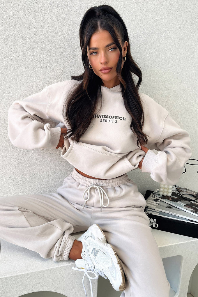 Series Hoodie Beige Brown