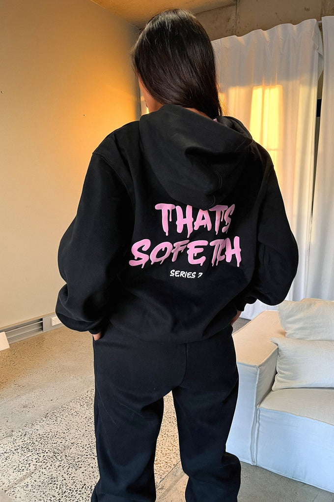 Series 7 Hoodie - Black/Pink – Thats So Fetch AU