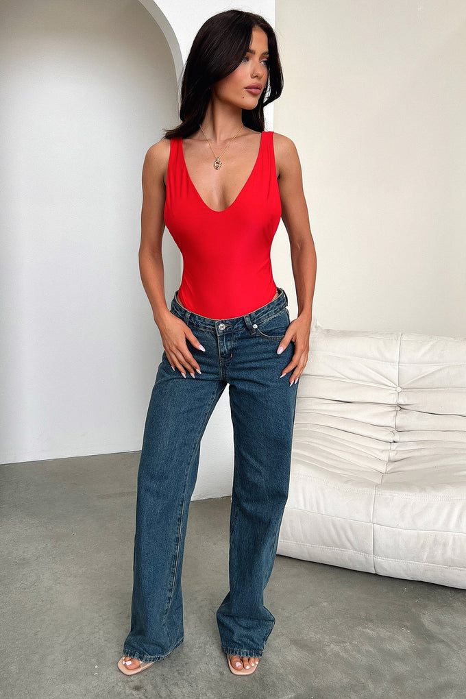 Sofia Bodysuit - Red