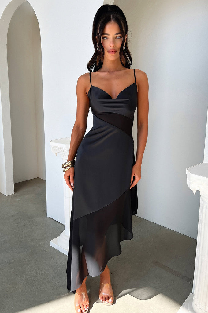Shop Formal Dress - Talena Dress - Black fifth image