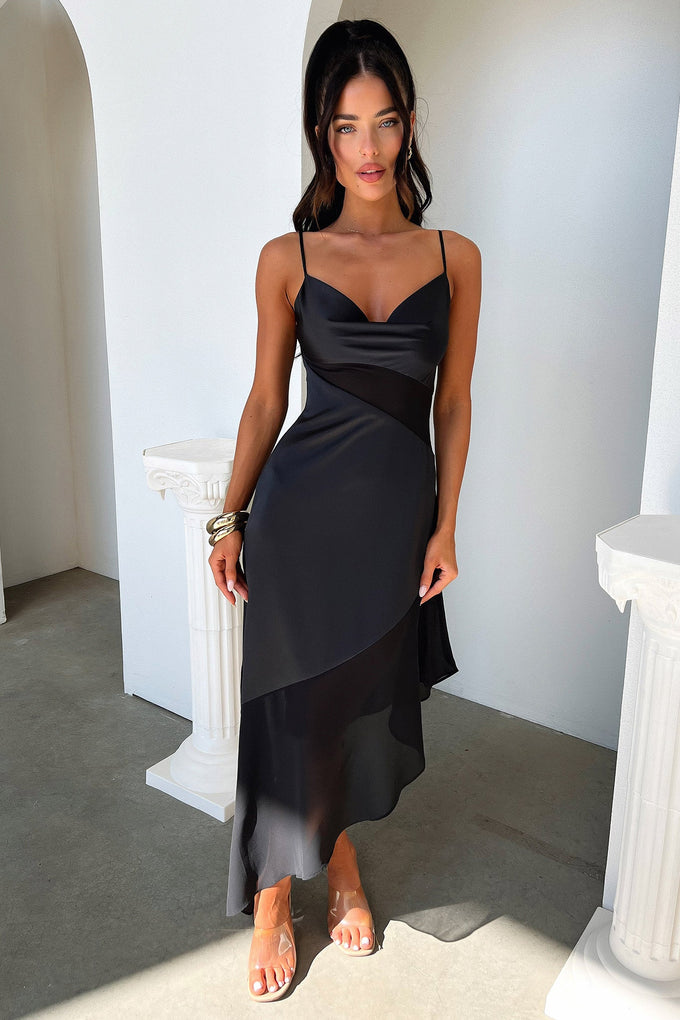 Shop Formal Dress - Talena Dress - Black fourth image