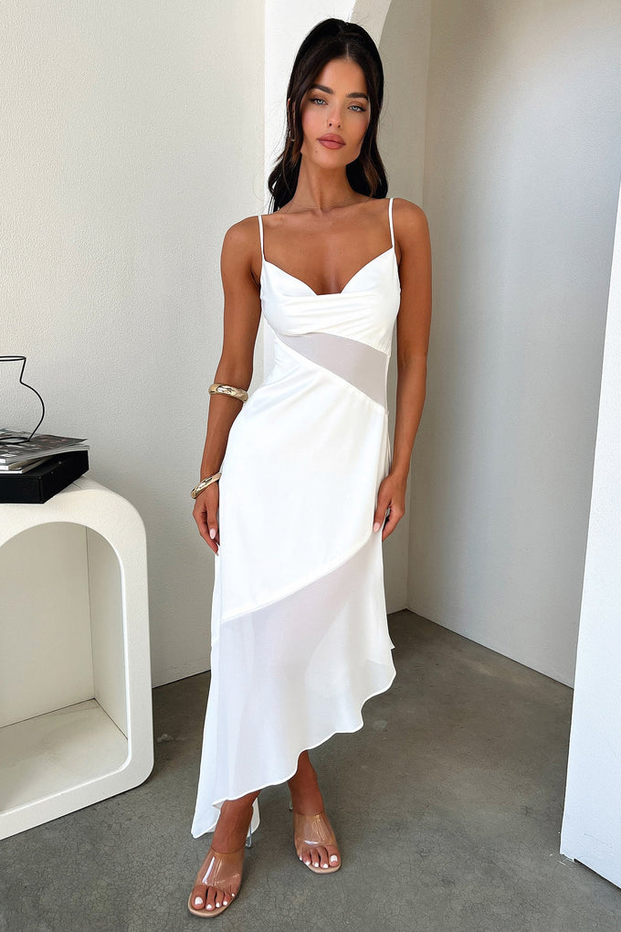 Shop Formal Dress - Talena Dress - White fourth image