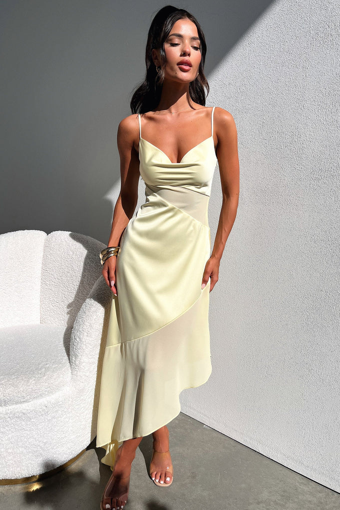 Shop Formal Dress - Talena Dress - Yellow fifth image