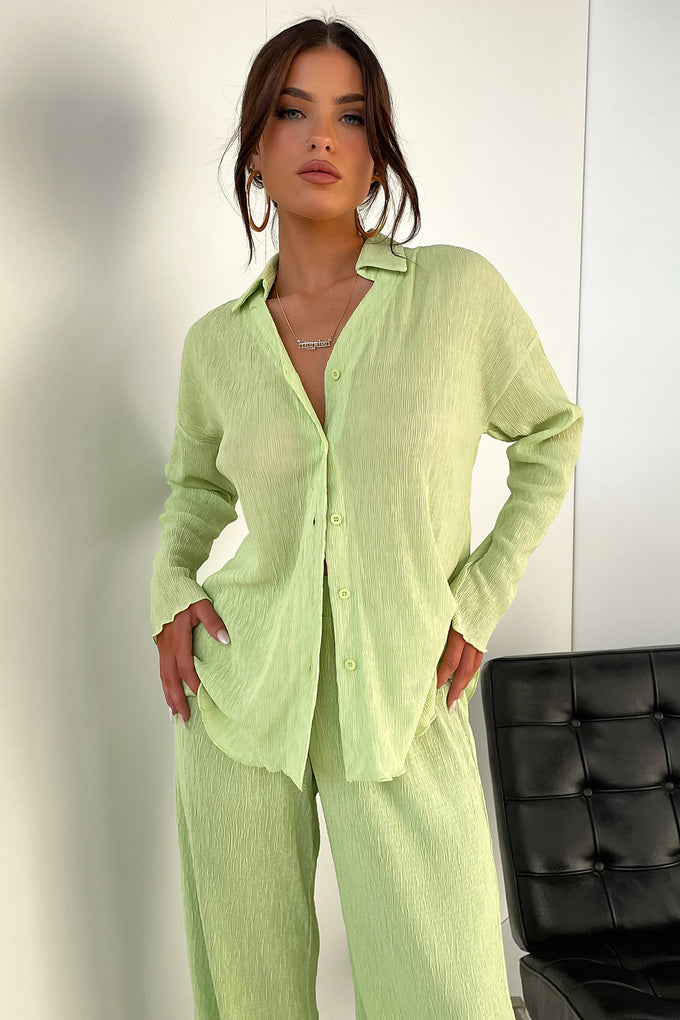 Ellora Long Sleeve Shirt - Green