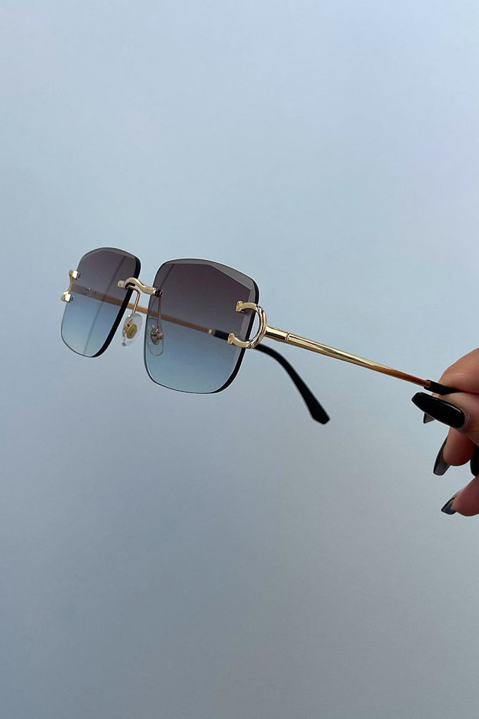 Essex Sunglasses - Brown/Blue Gradient