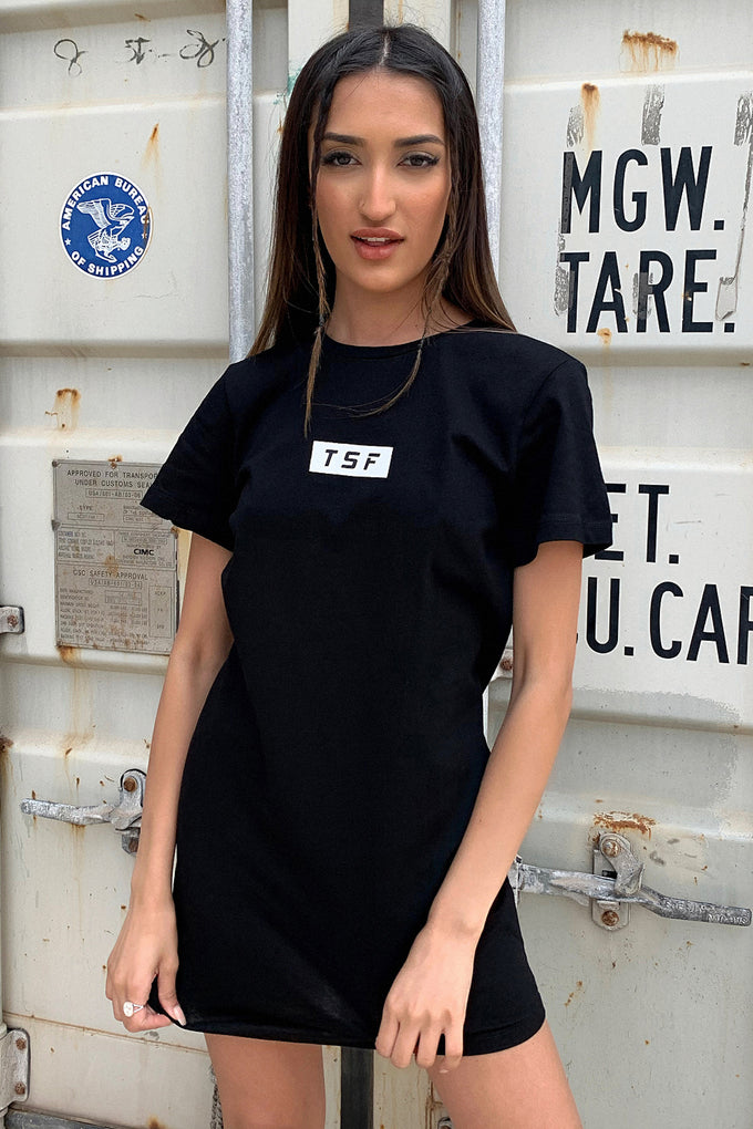 Femme T-shirt Dress - Black