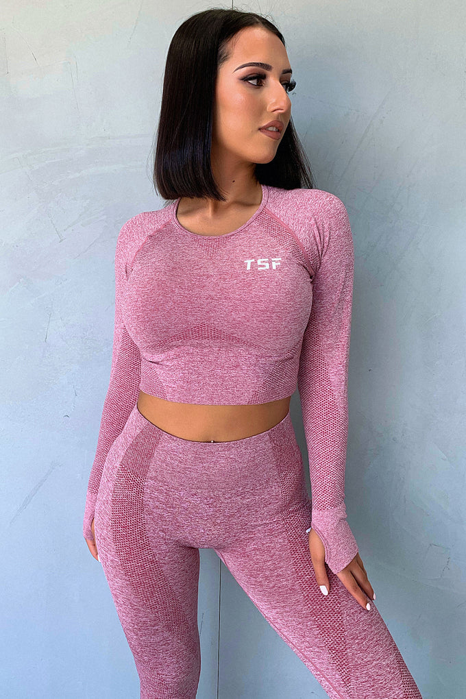 TSF Fox Long Sleeve Crop - Pink – Thats So Fetch AU