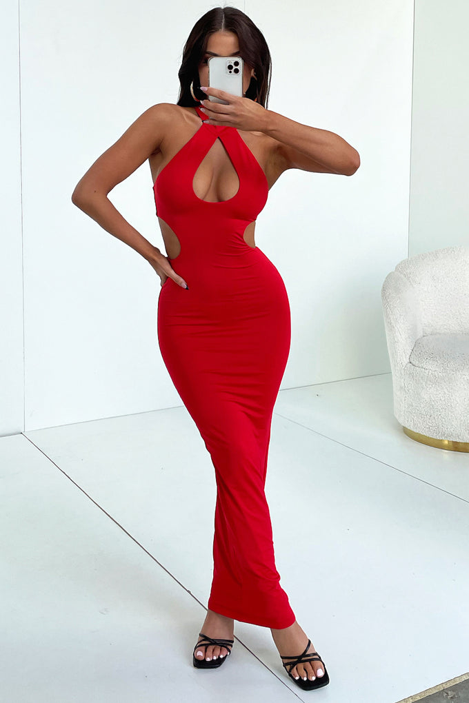 Gianna Maxi Dress - Red – Thats So Fetch AU