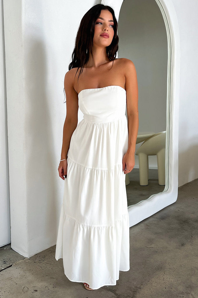 Hailey Maxi Dress - White – Thats So Fetch AU