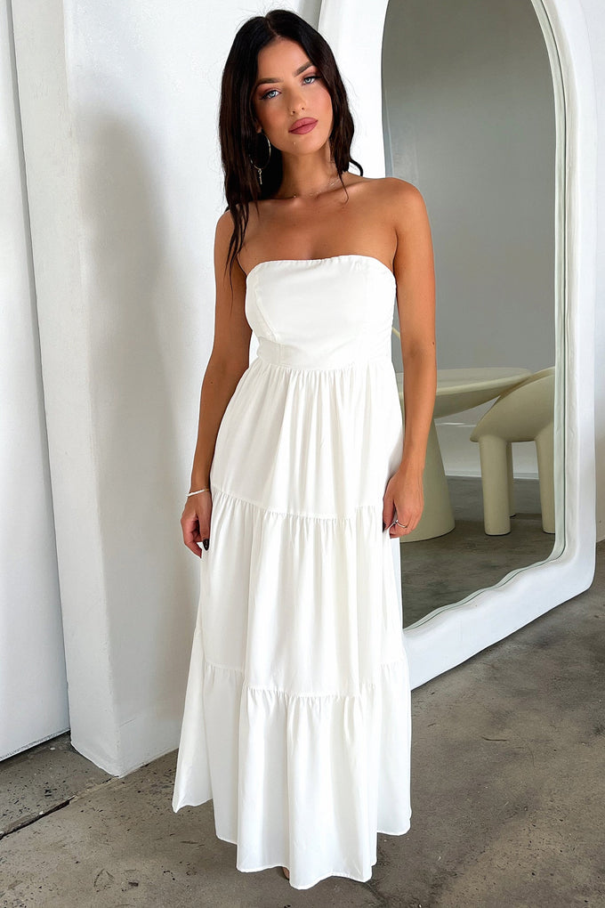 Hailey Maxi Dress - White – Thats So Fetch AU