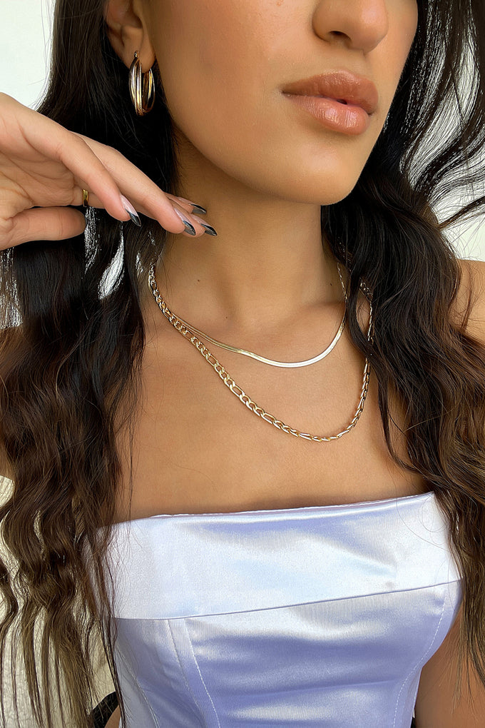 Izy Layered Necklace 2 Pack - Gold