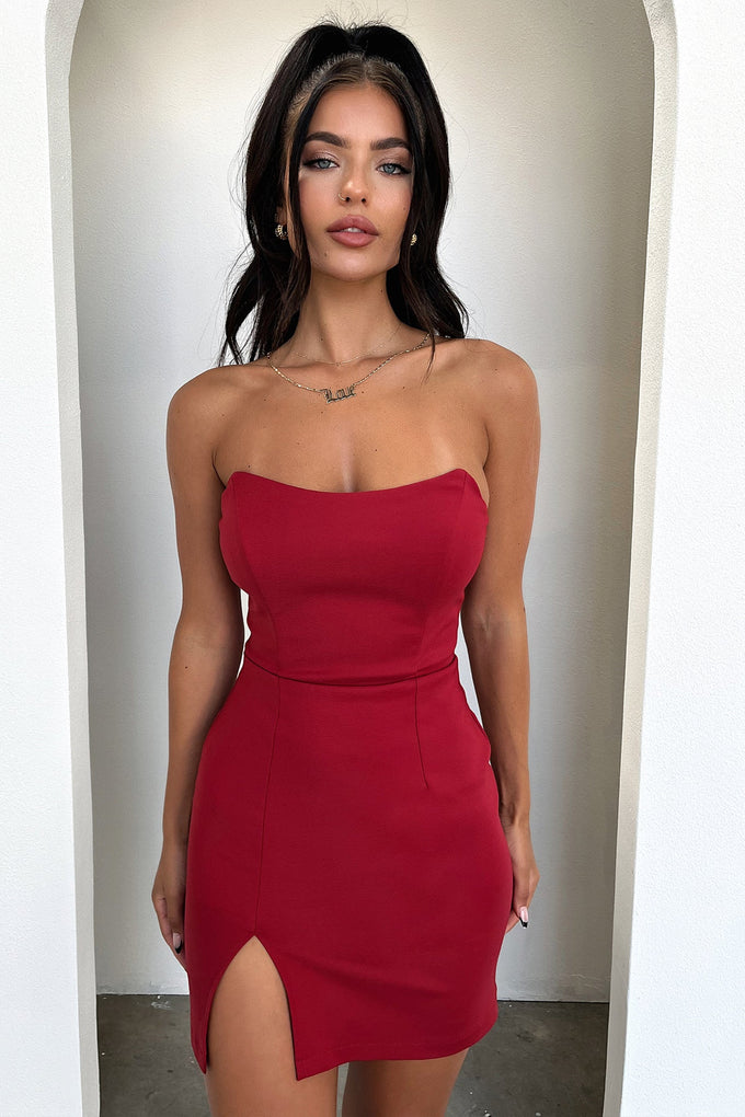 Lane Mini Dress - Red – Thats So Fetch AU
