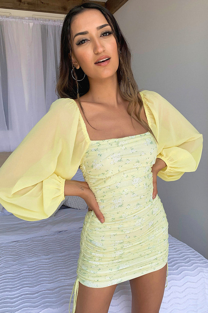Lorde Dress - Yellow Floral – Thats So Fetch AU