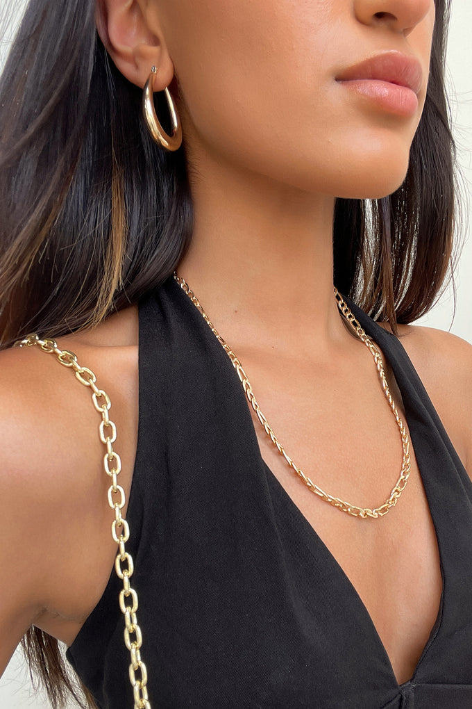 Linked Hoops - Gold