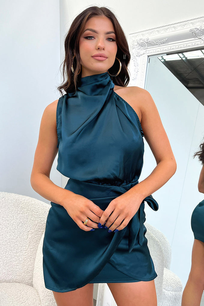 Santorini Mini Dress - Emerald
