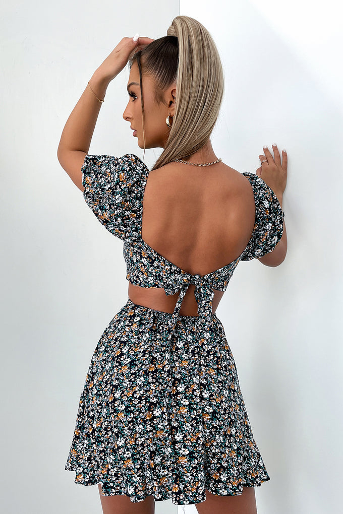 Tracey Dress - Navy Floral