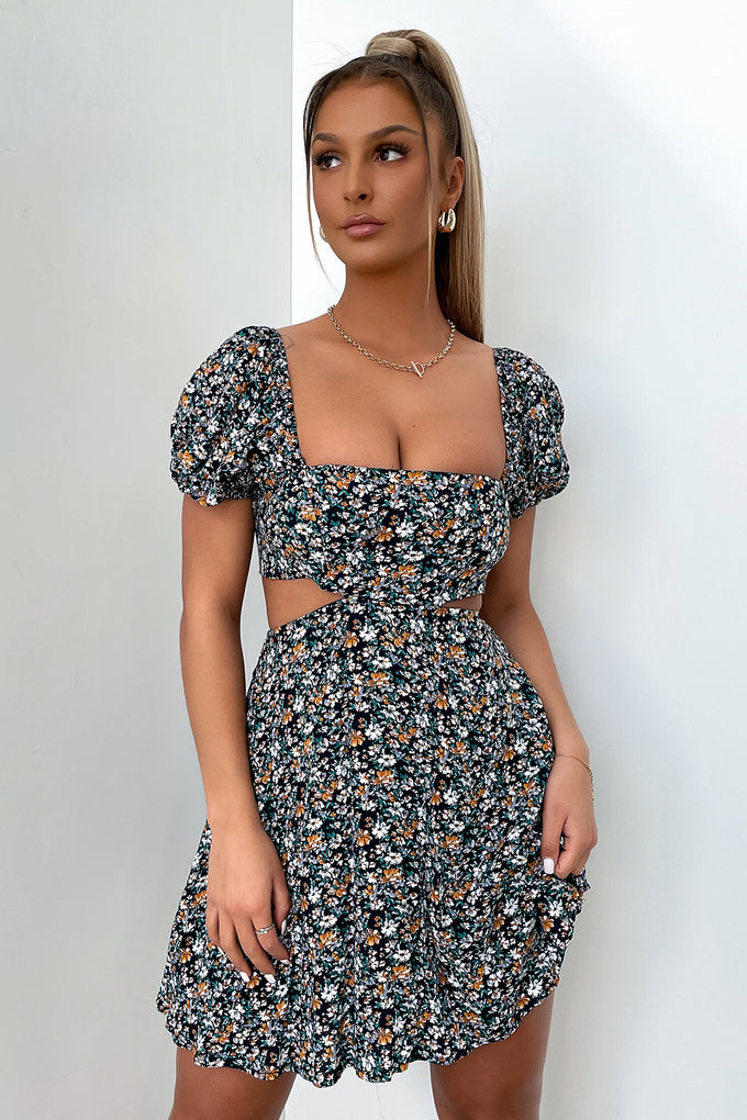 Tracey Dress - Navy Floral – Thats So Fetch AU