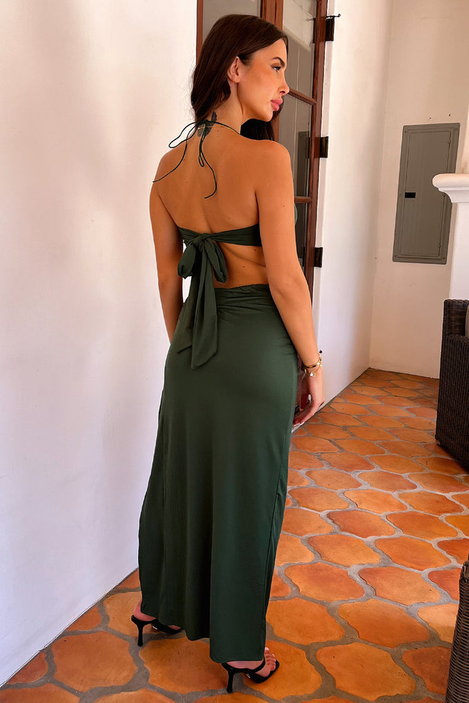 Victoria Maxi Skirt - Emerald