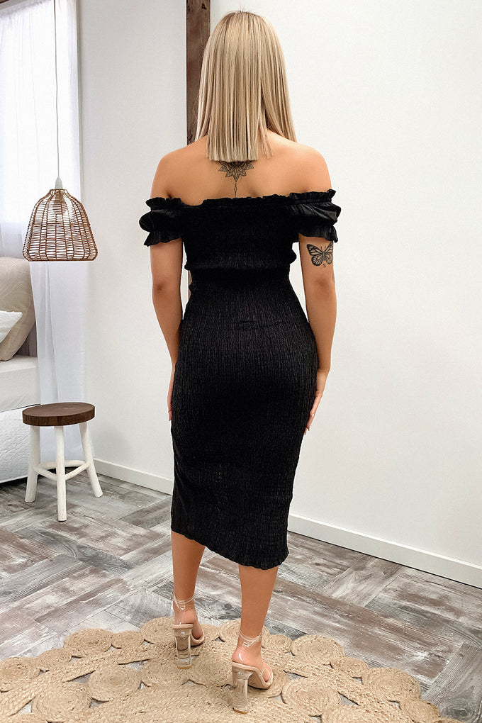 Maisie Midi Dress - Black