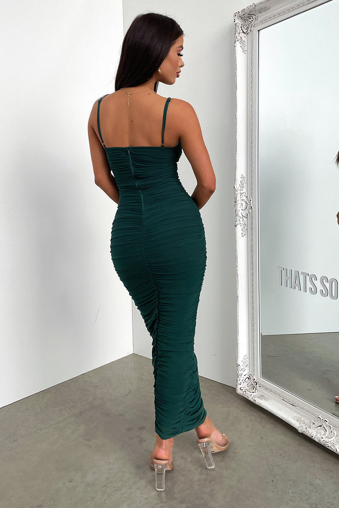 Zena Full Length Dress - Emerald